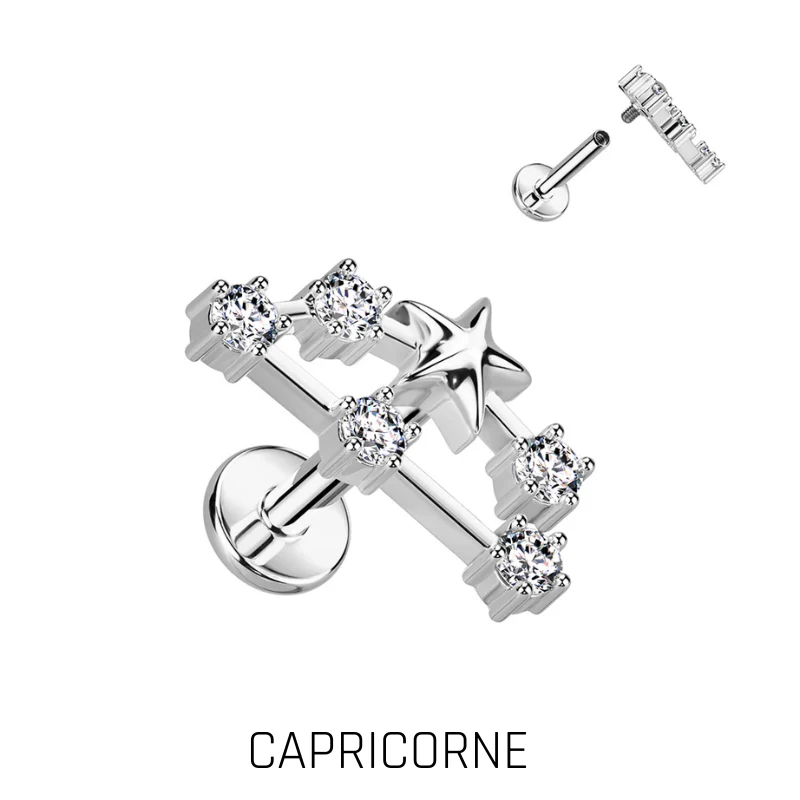 Piercing Zodiaque en Acier Chirurgical – Signe Astrologique - Image 5