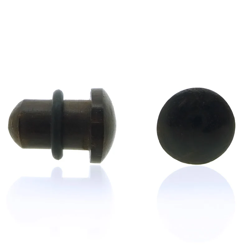 Piercing plug en bois exotique avec joint